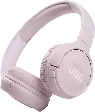 JBL Tune 510BT: Wireless On-Ear Headphones with Purebass Sound - Rose