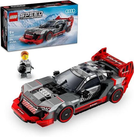 LEGO Speed Champions Audi S1 e-tron quattro Race Car Toy Vehicle, Buildable Audi