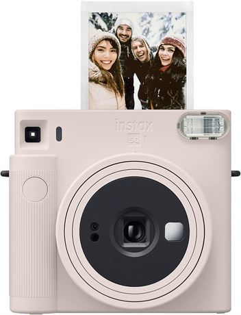Fujifilm Instax SQUARE SQ1 Instant Film Camera, Chalk White