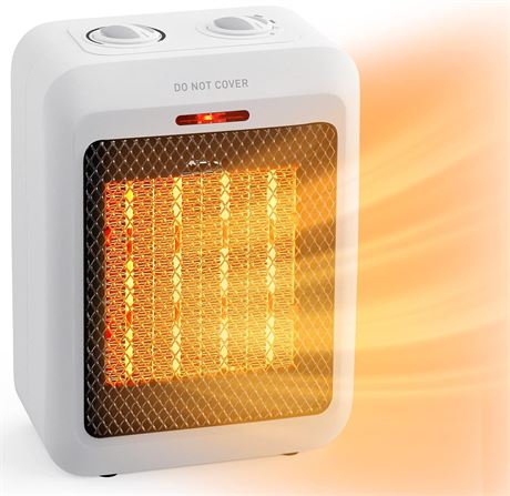 Brightown Electric Space Heater,1500W /750W Ceramic Safe Adjustable Thermostat
