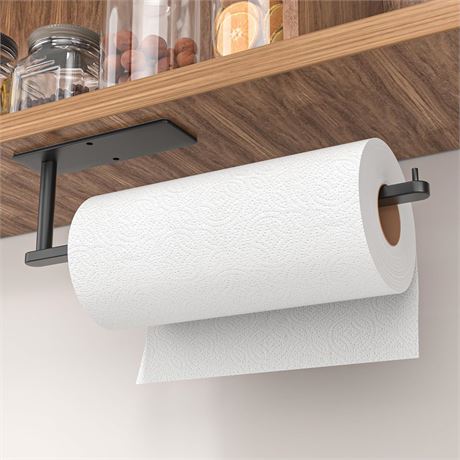 Paper Towel Holder Under Cabinet: Wall Mounted Paper Towel Holder No Drilling