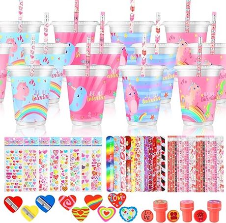 YTKIH 24 Packs Stationery Sets - Valentines Day Gifts for Kids Classroom