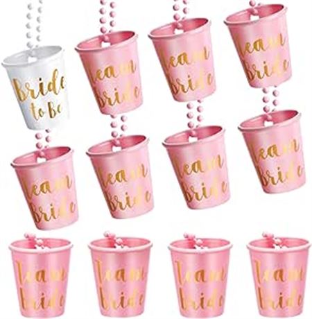 Bachelorette Party Supplies Bride to Be Drink Cups Necklace