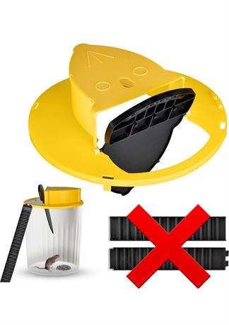 Mouse Trap Bucket, Flip and Slide Auto Reset Mouse Trap Bucket Lid, Catch