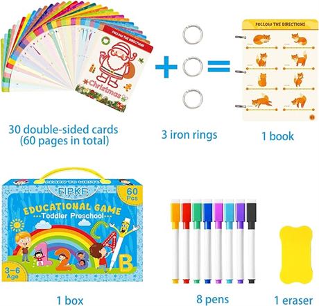Preschool Learning Activities Handwriting Practice for Kids, 60 Pages