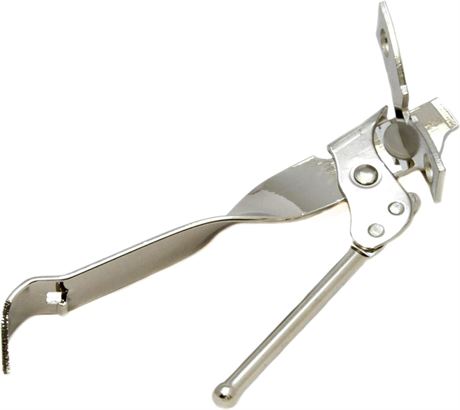 Chef Craft Select Can Opener with Tapper, 6.5 inches in Length, Nickle Plated