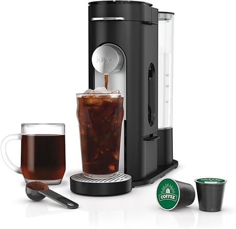 Ninja PB040C Pods & Grounds Single-Serve Coffee Maker,Black