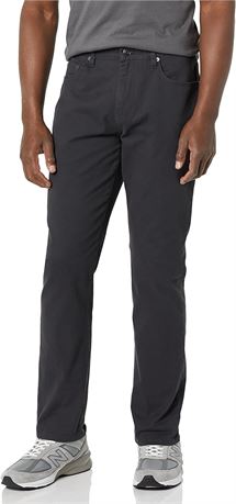 32Wx28L Essentials Men's Standard Athletic-fit 5-Pocket Stretch Twill Pant
