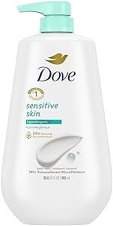 Dove Body Wash with Pump, Sensitive Skin 30.6 oz
