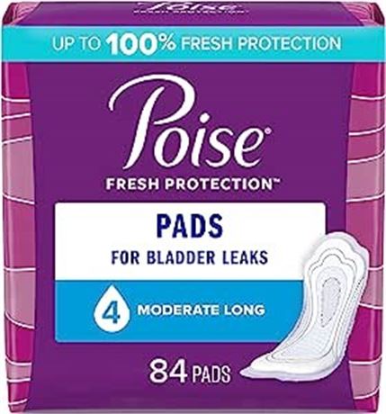 Poise Incontinence Pads for Women/Bladder Leakage Pads/Bladder Control Pads