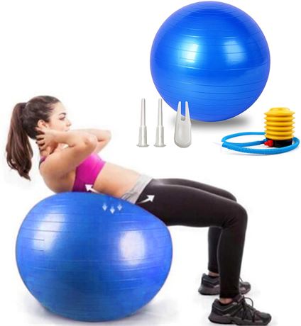 Exercise Ball, Explosion-Proof Pilate Yoga Ball(25in /65cm), Balance Ball