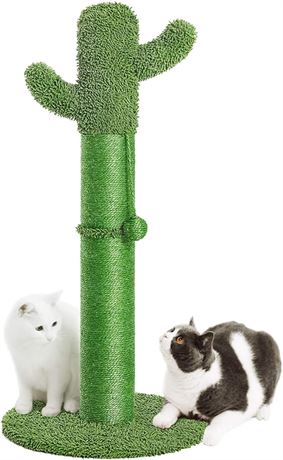 Catinsider 34" Cactus Cat Scratching Post with Dangling Ball for All Cats Large