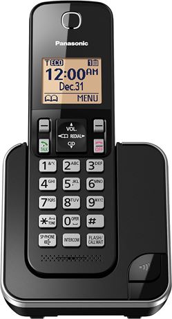 Panasonic DECT 6.0 Expandable Cordless Phone with Call Block -1 Cordless Handset