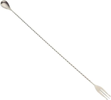 Barfly M37017 Fork Bar Spoon, End 19 5/8" (50.0 cm), Stainless Steel