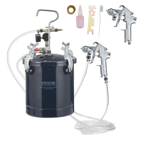 VEVOR Spray Paint Pressure Pot Tank, 10L/2.5gal Air Paint Pressure Pot