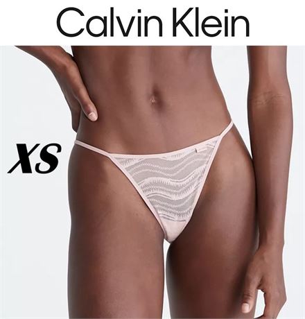 XS Calvin Klein ALLOVER LACE STRING THONG