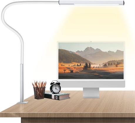 LED Desk Lamp, brightower Flexible Gooseneck Architect Table Lamp with Clamp