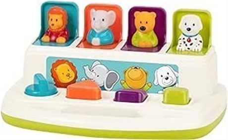 Battat – Pop-Up Pals – Color Sorting Animal Push & Pop Up Toy for Kids 18 Months