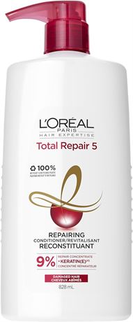 828ml L'Oréal Paris Total Repair 5 Conditioner With Keratin XS Repair Split Ends