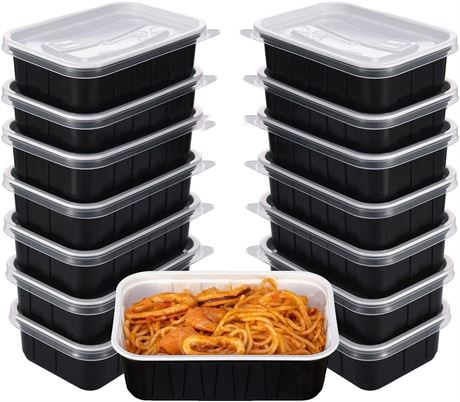 25 Sets Meal Prep Containers 24 oz