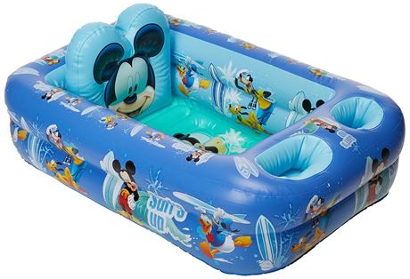 Disney Mickey Mouse Air-Filled Cushion Bath Tub - Free-Standing, Blow up