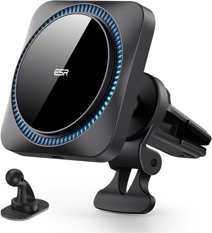 ESR Wireless Car Charger with CryoBoost, Compatible with MagSafe Car Charger