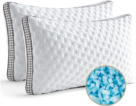 BedStory Memory Foam Pillows Queen Size 2 Pack