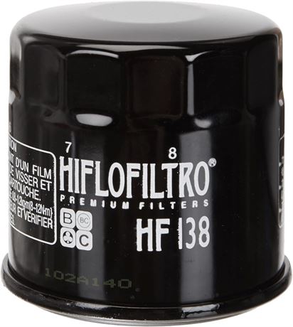 Hiflofiltro HF138 Black Premium Oil Filter