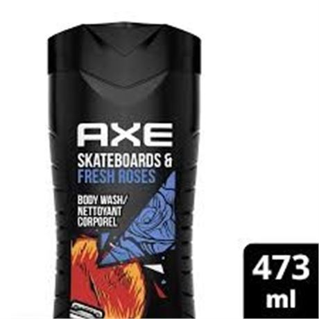AXE Skateboards & Fresh Roses Body Wash for Men, 473 ml Body Wash for Men
