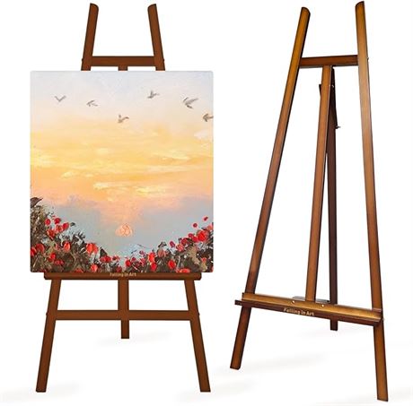 Falling in Art A - Frame Wooden Display Easel, Black , 2 Count