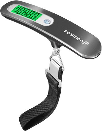 Digital Luggage Scale, Fosmon Digital LCD Display Backlight with Temperature
