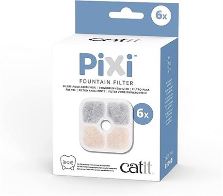 Catit PIXI Fountain Filters - 6-Pack