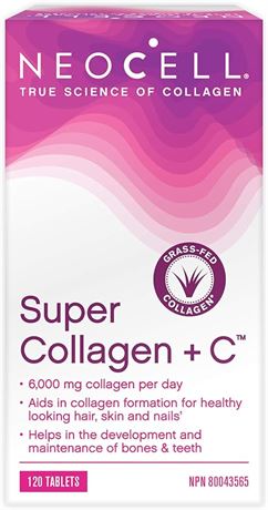 NeoCell Super Collagen + C, Tablets, Source of Essential Amino Acids, 120 Tablet
