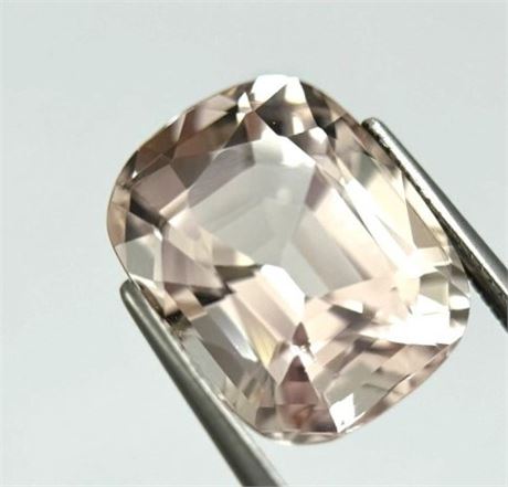 6.44 ct Authenticated Morganite "Pink Emerald" Gemstone ($3,445 Appraisal)