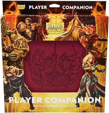 Dragon Shield RPG – Player Companion: Blood Red - Durable and Sturdy Storage Box