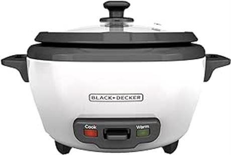 BLACK+DECKER 2-in-1 Rice Cooker & Food Steamer - 6-Cup