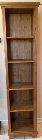 IKEA Solid wood tall bookcase - 75.5” x 19.5”