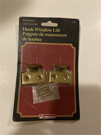 Hook Window Lift - Solid Brass