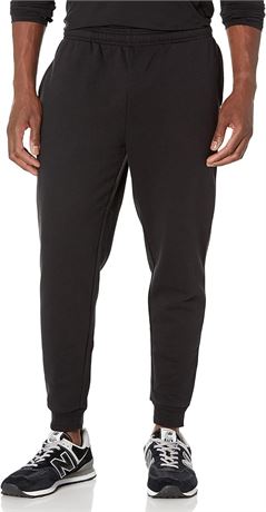 MED -  Essentials Mens Fleece Jogger Pant, Black
