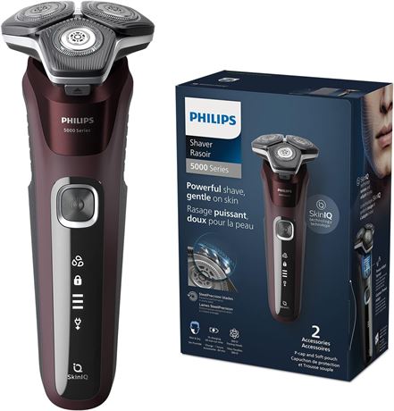 Philips Electric Shaver Series 5000, Wet & Dry with SkinIQ technology, S5881/10