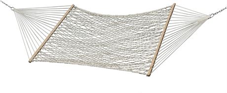 Vivere Double Cotton Natural Rope Hammock