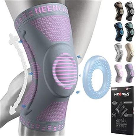 NEENCA Professional Knee Brace, Compression Knee Sleeve with Patella Gel Pad