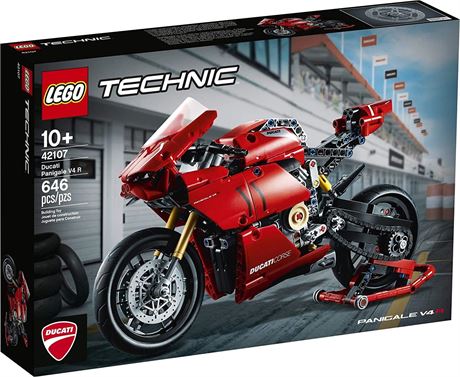 LEGO Technic Ducati Panigale V4 R Motorcycle 42107 Building Set - Collectible