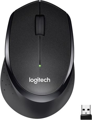 Logitech M330 Silent Plus Wireless Mouse, 2.4GHz with USB Nano Receiver, 1000 DP