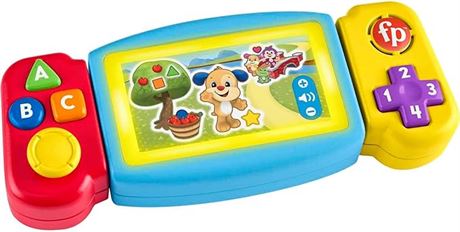 Fisher-Price Laugh & Learn Pretend Video Game Toddler Toy with Lights Sounds