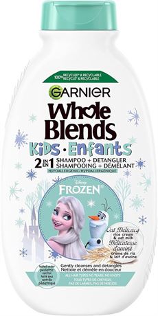 Garnier Whole Blends Kids 2-in-1 Hypoallergenic Shampoo & Hair, 250ml