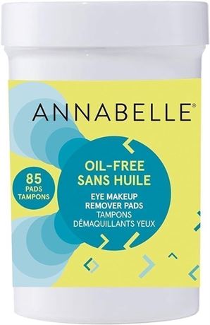Annabelle Oil-Free Eye Makeup Remover Pads, Makeup Removal, Suitable For Sensiti