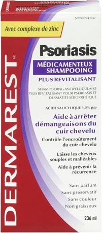 Dermarest Medicated Shampoo - 236ml - Helps Stop Scalp Itch, Fragrance-Free