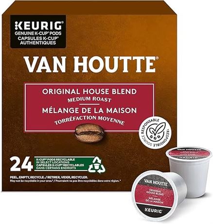 24 Count Van Houtte Original House Blend Single Serve Keurig Certified