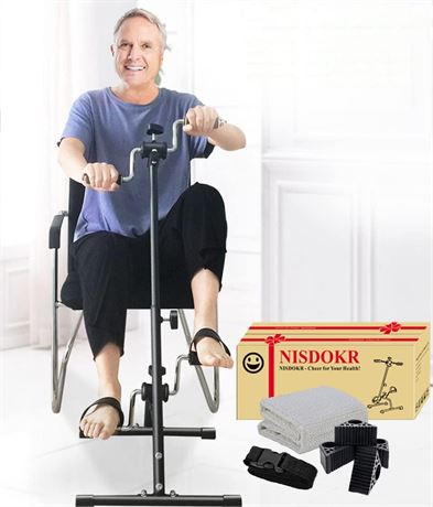 Pedal Exerciser Bike Hand Arm Leg and Knee Peddler Adjustable Fitness Equipment